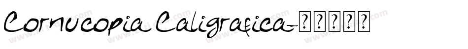 Cornucopia Caligrafica字体转换